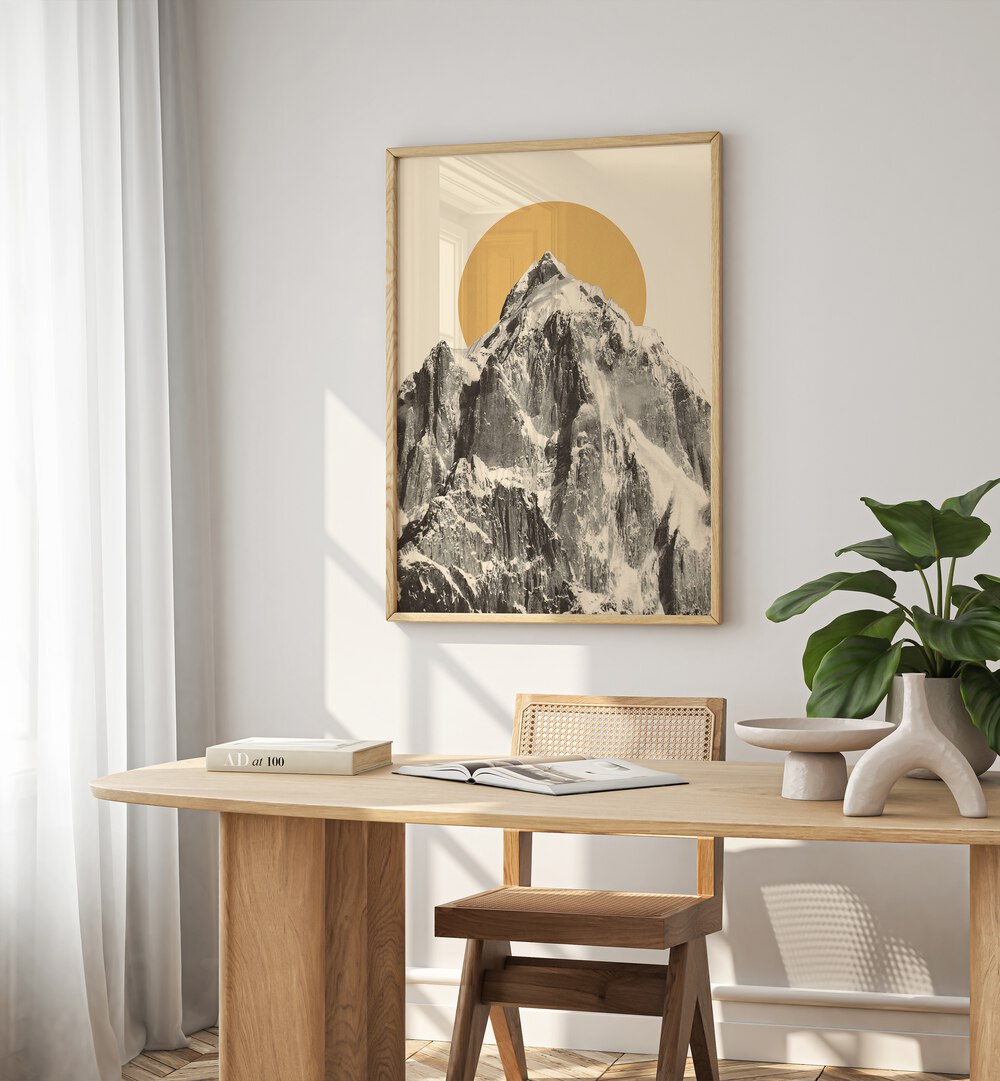 Stunning MOUNTAINSCAPE III, LANDSCAPE PAINTINGS by Florent Bodart, capturing majestic mountain beauty for your space.