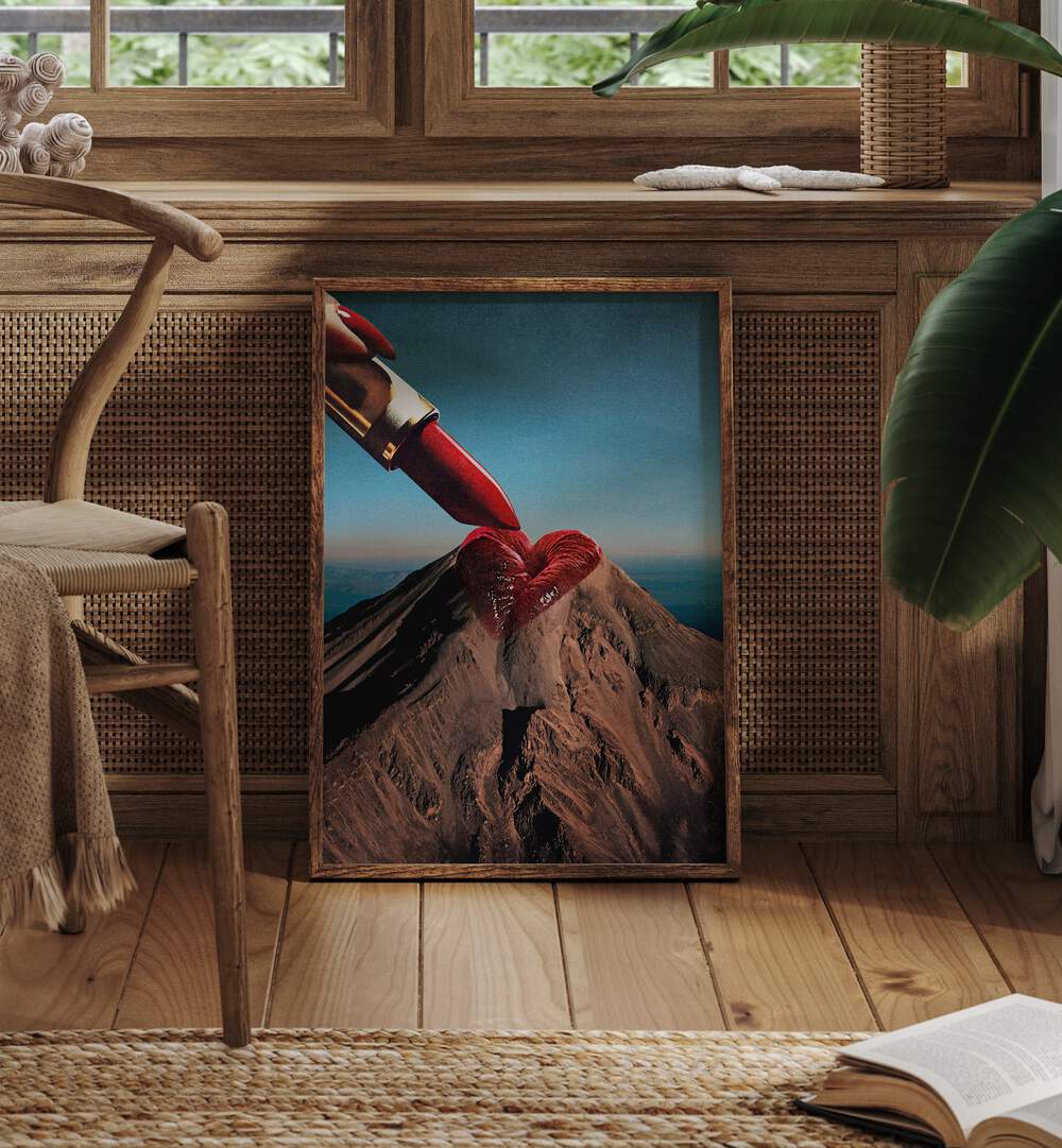 MOUNTIN ROUGE, SURREAL ART PRINTS featuring a striking blend of nature and creativity by Vertigo Artography.