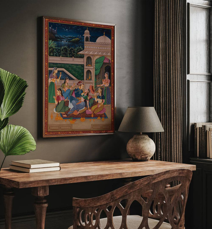 Stunning Mughal painting, part of our Indian art paintings collection, showcasing rich cultural heritage in your space.
