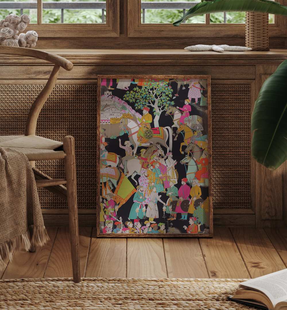 Mughals of India, Indian art paintings showcase rich heritage and cultural beauty in vibrant detail. Perfect for any decor.