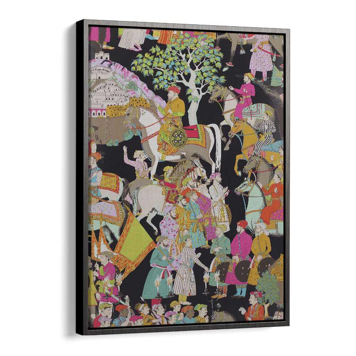 Mughal heritage captured in vibrant MUGHALS OF INDIA, INDIAN ART PAINTINGS, perfect for your art collection.