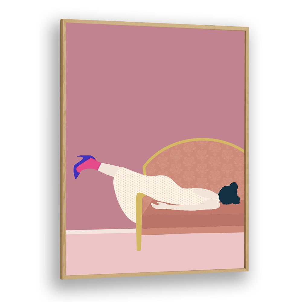 Explore MADDIES MOOD, PORTRAITS showcasing a stylish woman lounging in vibrant colors by Jota de Jai.