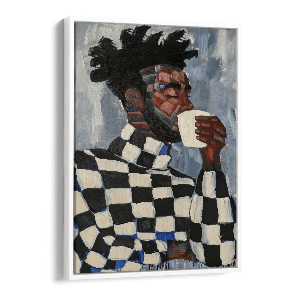 Stunning figurative illustration showcasing the MAGIC IN COFFEE, PORTRAITS collection, blending art and coffee culture.