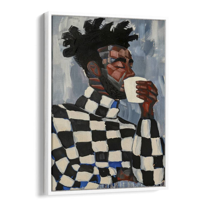 Stunning figurative illustration showcasing the MAGIC IN COFFEE, PORTRAITS collection, blending art and coffee culture.