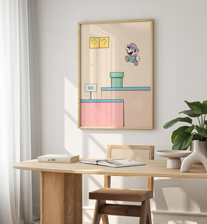 MARIO, GAMING POSTERS by Samridhi Sharma bring nostalgic charm to your decor, perfect for gamers and art lovers.