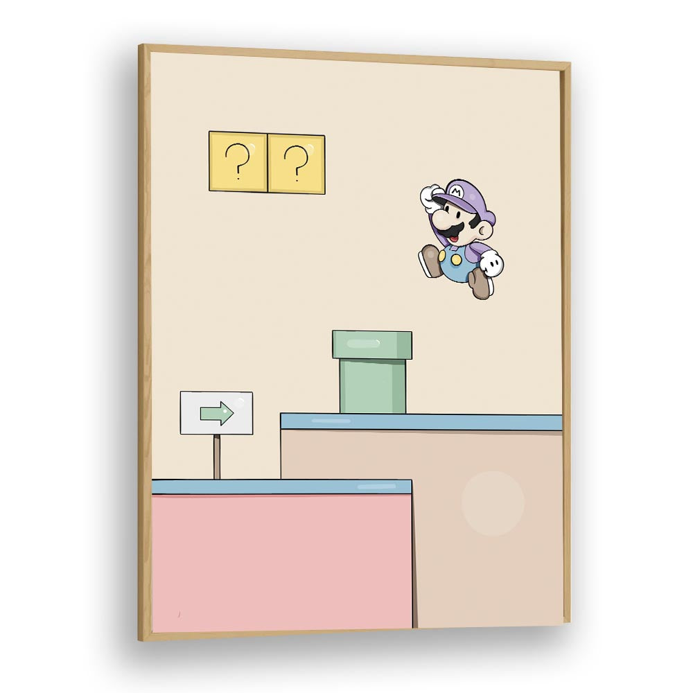 MARIO, GAMING POSTERS by Samridhi Sharma showcase vibrant artwork that enhances your gaming decor beautifully.