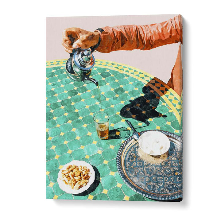 Exquisite MASALA CHAI TEA, BAR art print by UMA GOKHALE, capturing the essence of Indian culture and flavor.