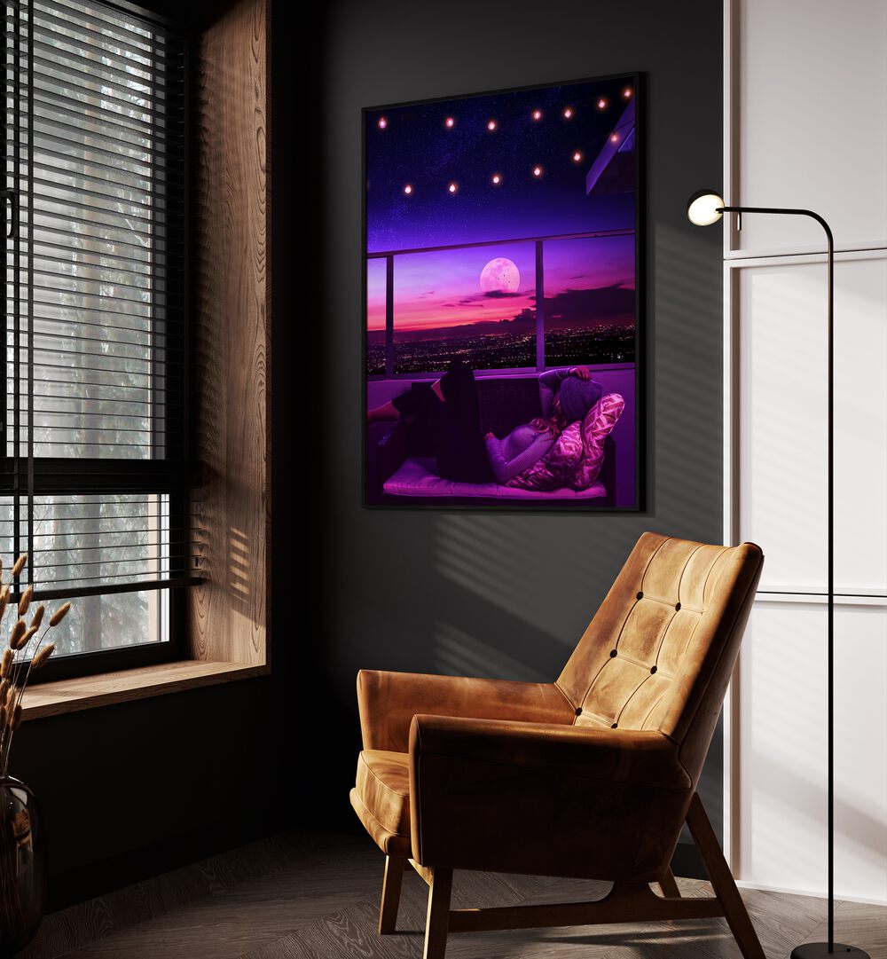 Transform your space with MELLOW OUT, SURREAL ART PRINTS by Ritvik Takkar, featuring captivating landscapes.