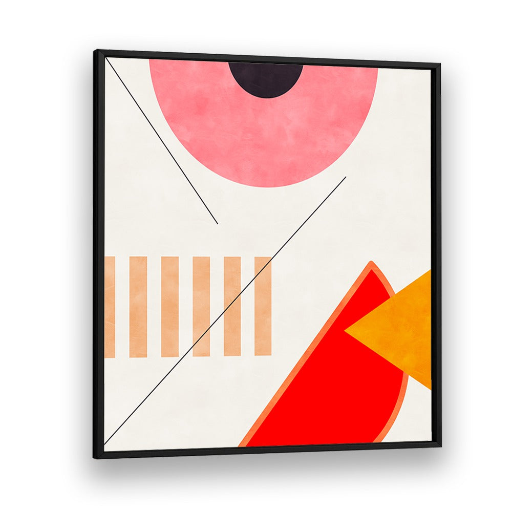 Bright and modern, MID BAUHAUS GEOMETRY II, ABSTRACT PAINTINGS by Ana Rut Bre elevates any space with captivating design.
