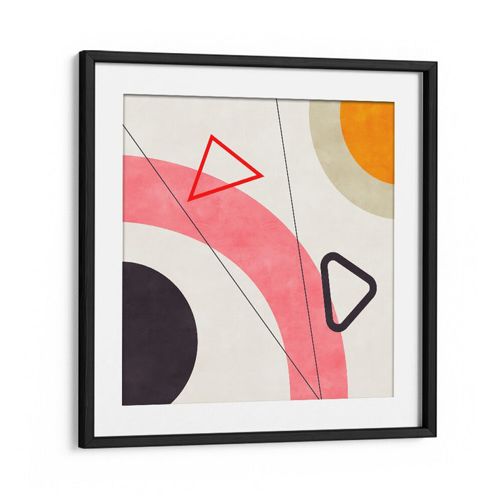Elevate your space with MID BAUHAUS GEOMETRY V , ABSTRACT PAINTINGS by Ana Rut Bre, featuring modern geometric shapes.