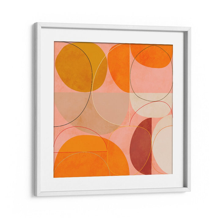 Bright and vibrant CURRY YELLOW BLUSH SPRING I, ABSTRACT PAINTINGS by Ana Rut Bre, perfect for modern interiors.