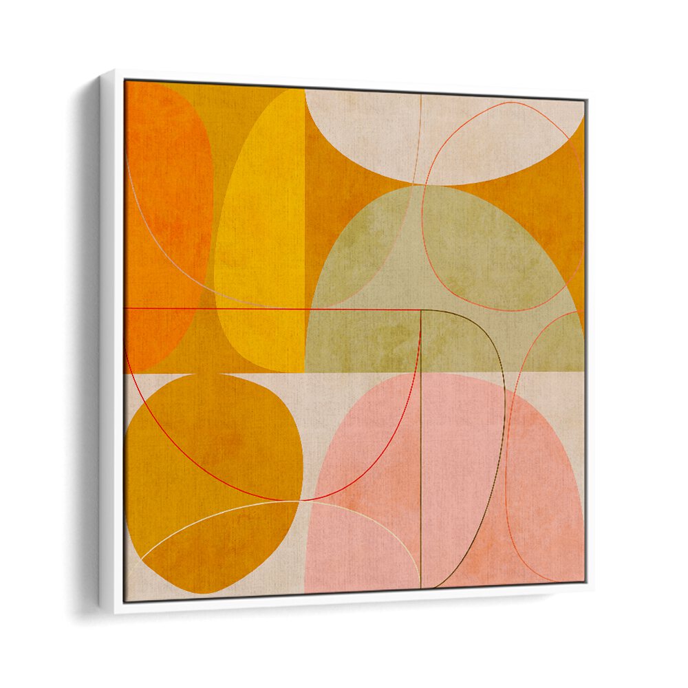 Transform your space with CURRY YELLOW BLUSH SPRING II, ABSTRACT PAINTINGS by Ana Rut Bre, a vibrant statement piece.