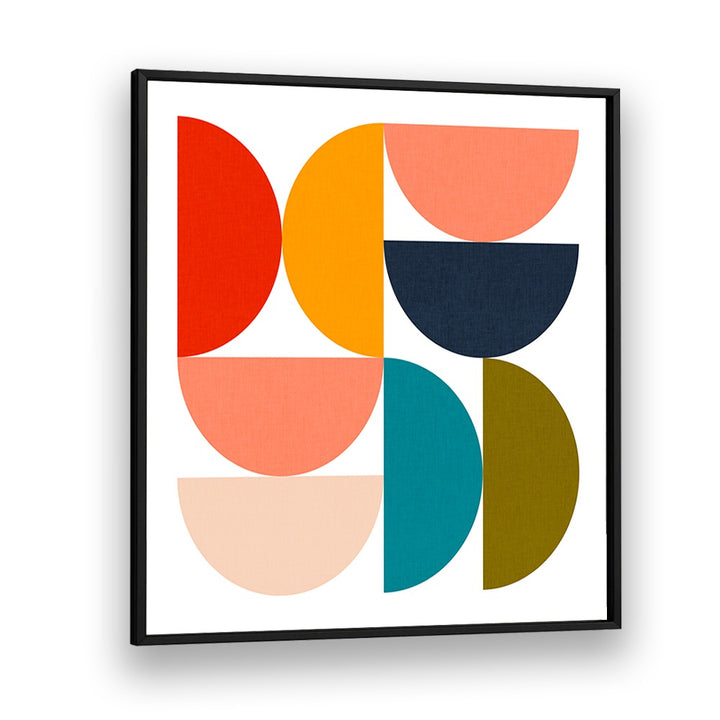 Bright and modern GEOMETRIC COLOR PLAY IV art print by Ana Rut Bre, perfect for enhancing any space with GEOMETRIC ART PRINTS.