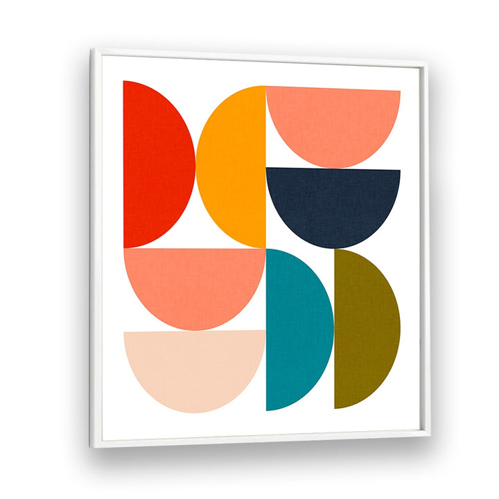Bright and bold, GEOMETRIC COLOR PLAY IV art print adds mid-century flair to any space. Perfect for modern decor enthusiasts.