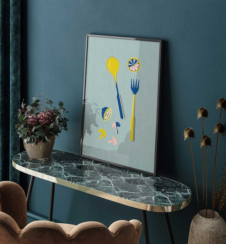MID CENTURY KITCHEN CUTLERY MINT , KITCHEN POSTERS