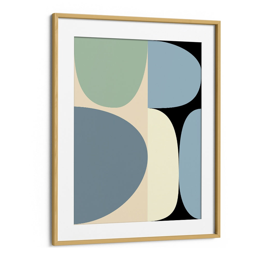 Stunning MID CENTURY PASTEL XVII, ABSTRACT PAINTINGS by Ana Rut Bre, framed artwork elevating modern home decor.