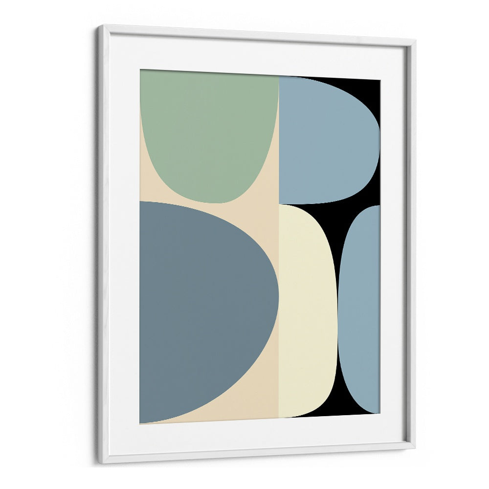 Stylish MID CENTURY PASTEL XVII, ABSTRACT PAINTINGS by Ana Rut Bre, perfect for modern home decor.