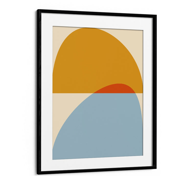 Stylish MID CENTURY PASTEL XVIII, ABSTRACT PAINTINGS by Ana Rut Bre, framed art enhancing modern home decor.