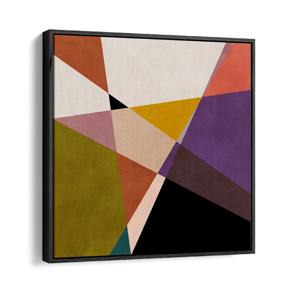 Stunning MID CIRCLES TERRACOTTA BLACK III, ABSTRACT PAINTINGS by Ana Rut Bre, perfect for elevating your space.