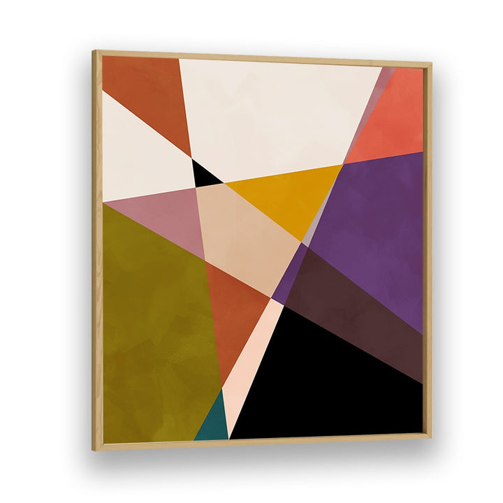 Vibrant MID CIRCLES TERRACOTTA BLACK III, ABSTRACT PAINTINGS by Ana Rut Bre, framed art for modern decor elegance.