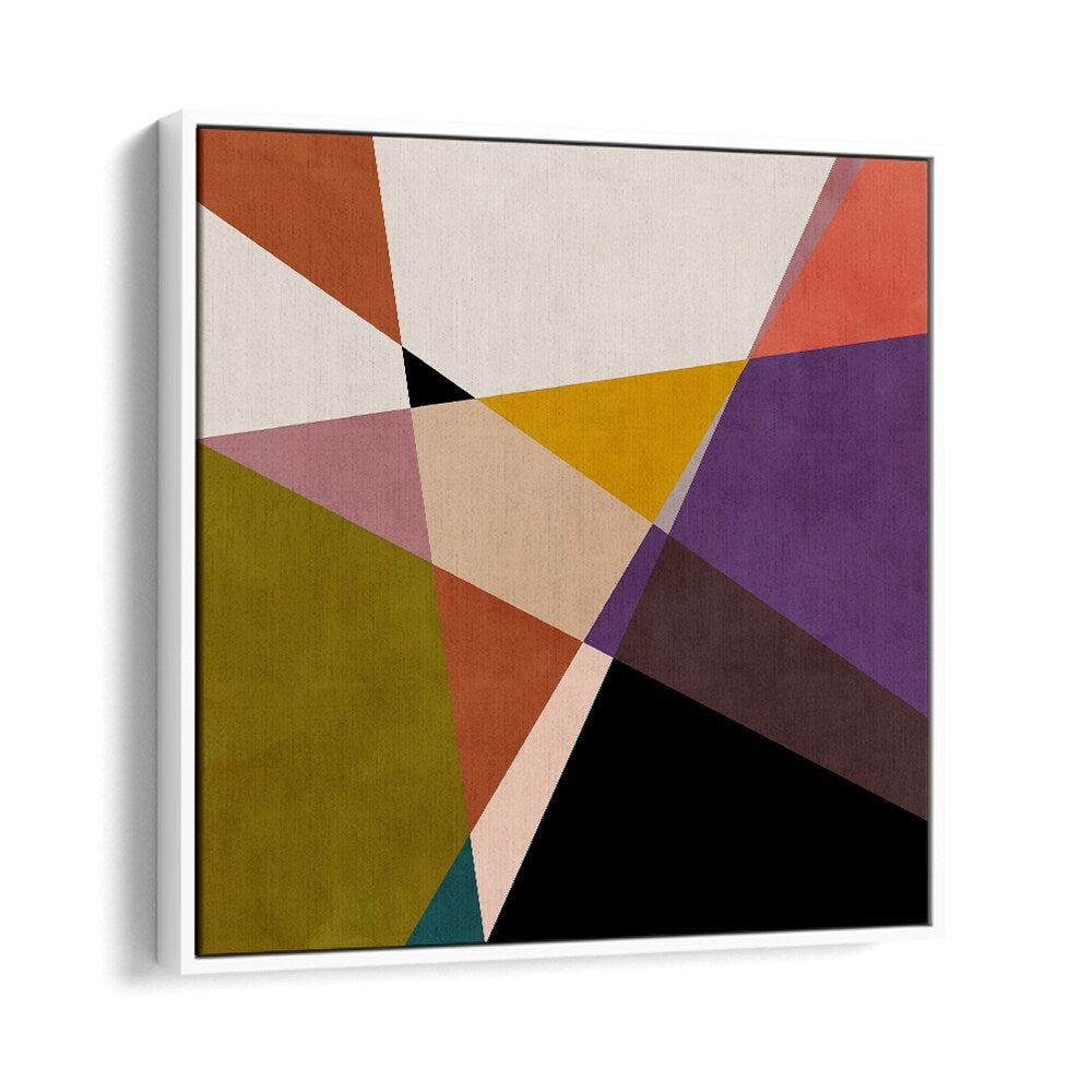 Bold and colorful, the MID CIRCLES TERRACOTTA BLACK III, ABSTRACT PAINTINGS by Ana Rut Bre enhance any space beautifully.