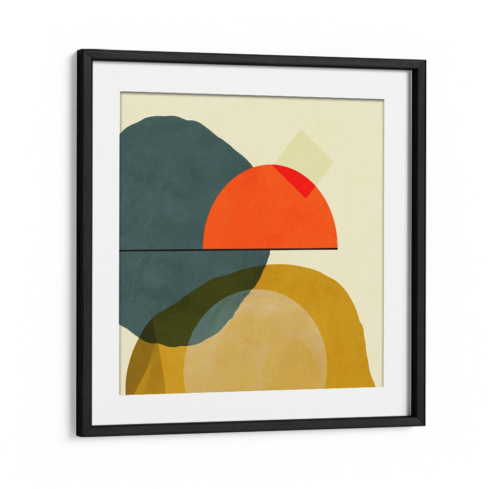 Colorful abstract composition, MID PAINTED KOPIE II, by Ana Rut Bre. Perfect for art lovers seeking unique, modern decor.