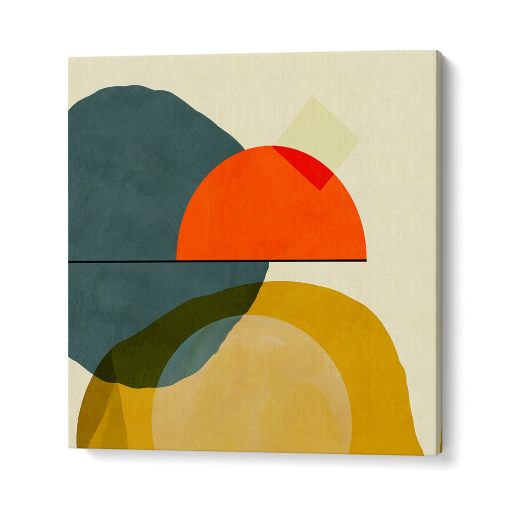 Explore the vibrant colors and shapes in MID PAINTED KOPIE II, ABSTRACT PAINTINGS by Ana Rut Bre. Perfect for any space.