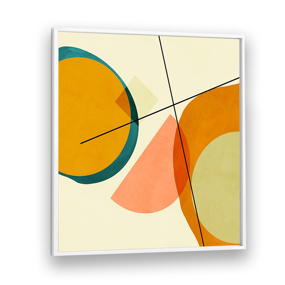 Colorful geometric shapes in the MID PAINTED KOPIE III, ABSTRACT PAINTINGS by Ana Rut Bre, perfect for modern decor.