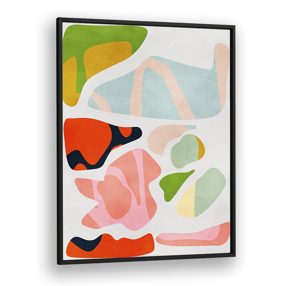 Bright and colorful MINIMAL CUT OUT, ABSTRACT PAINTINGS by Ana Rut Bre add modern artistry to any space.