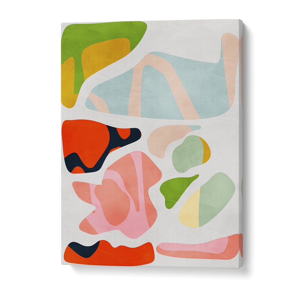 Vibrant MINIMAL CUT OUT, ABSTRACT PAINTINGS by Ana Rut Bre showcase modern artistry on premium canvas.