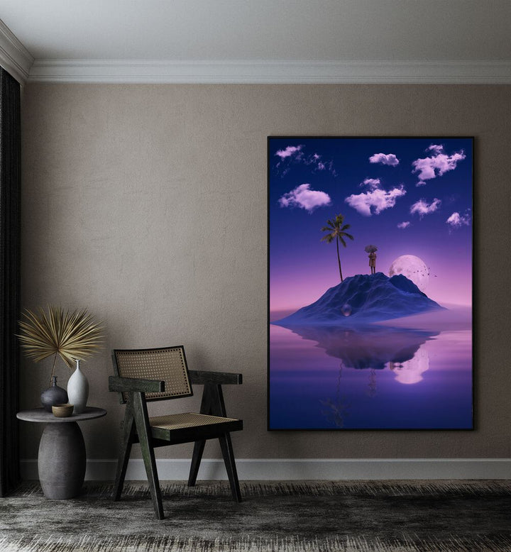 Surreal art print "Mirroring" by Ritvik Takkar transforms your space with captivating creativity and inspiration.