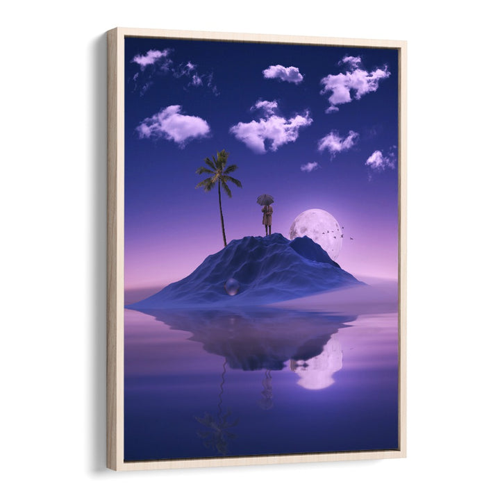 Surreal landscape featuring "Mirroring" by Ritvik Takkar, a captivating addition to your MIRRORING, SURREAL ART PRINTS collection.