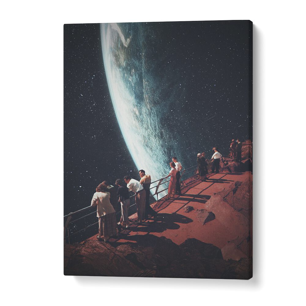 Surreal art print "Missing The Ones, Fantasy" by Frank Moth invites viewers to a captivating dreamlike escape.