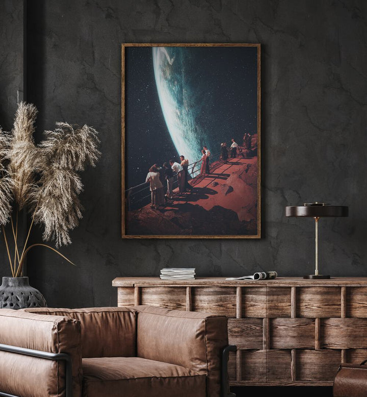 Surreal art print "MISSING THE ONES, FANTASY" by Frank Moth captivates with dreamlike visions and cosmic beauty.