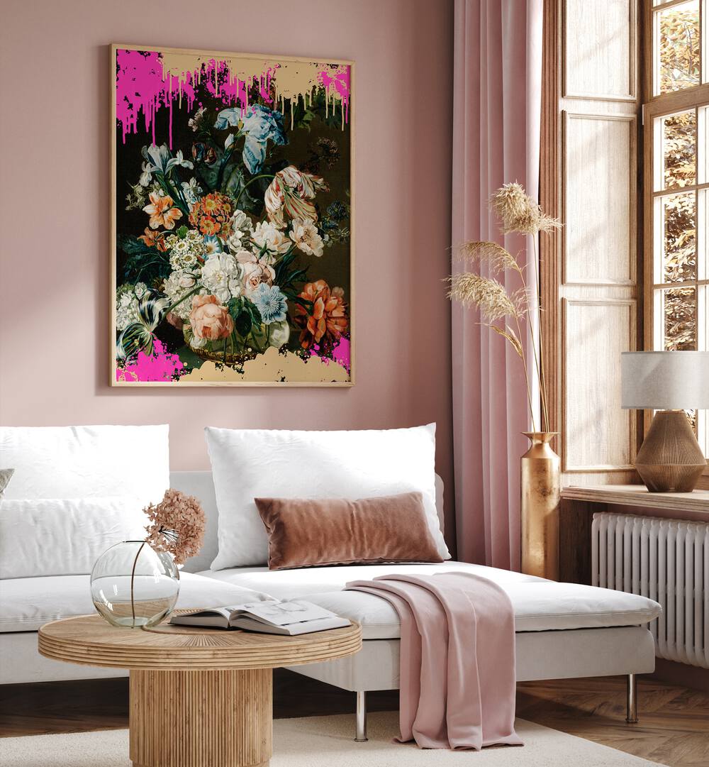 Vibrant MODERN COMPOSITION, ALTERED ART PRINTS enhance contemporary spaces with artistic flair by The Art Concept.