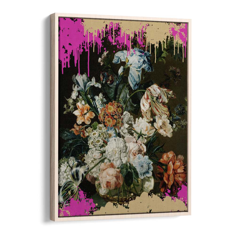 Vibrant MODERN COMPOSITION, ALTERED ART PRINTS by The Art Concept, framed in oak, perfect for transforming your space.