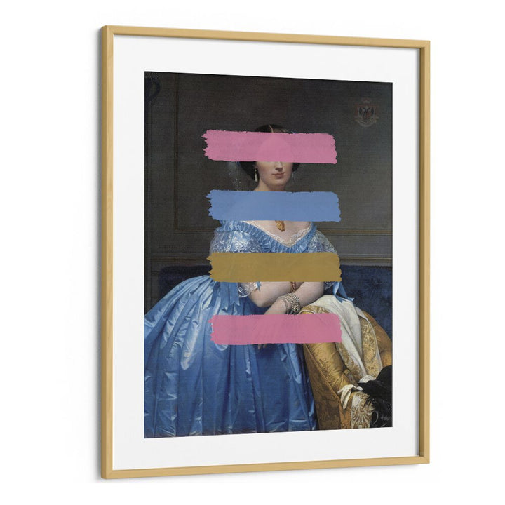 Elevate your decor with the MODERN MASTERPIECE, ALTERED ART PRINTS framed in oak by The Art Concept.
