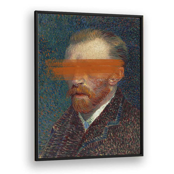 Altered art print featuring MODERN VAN GOGH in a sleek black frame, perfect for contemporary decor by The Art Concept.