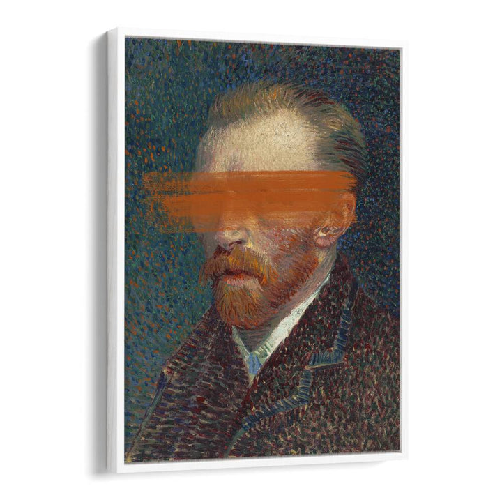Stylish MODERN VAN GOGH, ALTERED ART PRINTS framed in white, showcasing creative reimagining by The Art Concept.