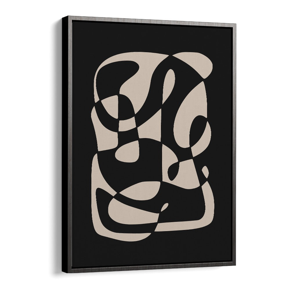 Elegant MONOCHROME NORDIC DREAMSCAPE, ABSTRACT PAINTINGS by Preayna, perfect for transforming your space with modern art.