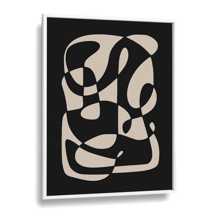 Stylish MONOCHROME NORDIC DREAMSCAPE, ABSTRACT PAINTINGS by Preayna, enhancing modern spaces with elegance.