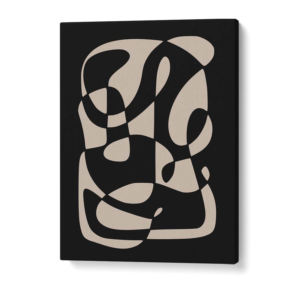 Monochrome Nordic Dreamscape, abstract paintings by Preayna showcase modern elegance and artistic brilliance for any space.