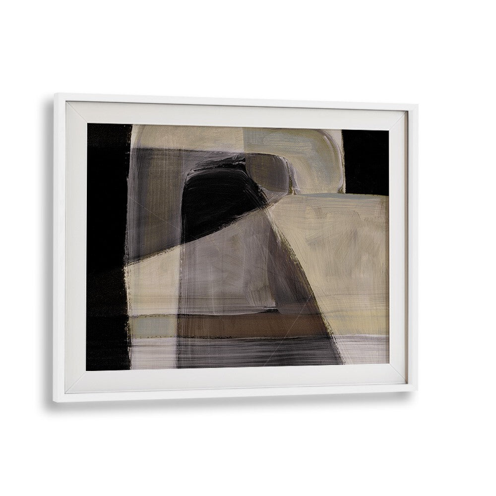 Elegant MOODS, ABSTRACT PAINTINGS by Dan Hobday, showcasing a stunning interplay of colors in a modern white frame.