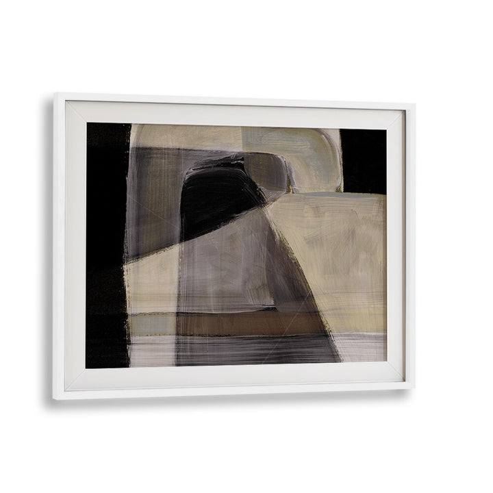 Elegant MOODS, ABSTRACT PAINTINGS by Dan Hobday, showcasing a stunning interplay of colors in a modern white frame.