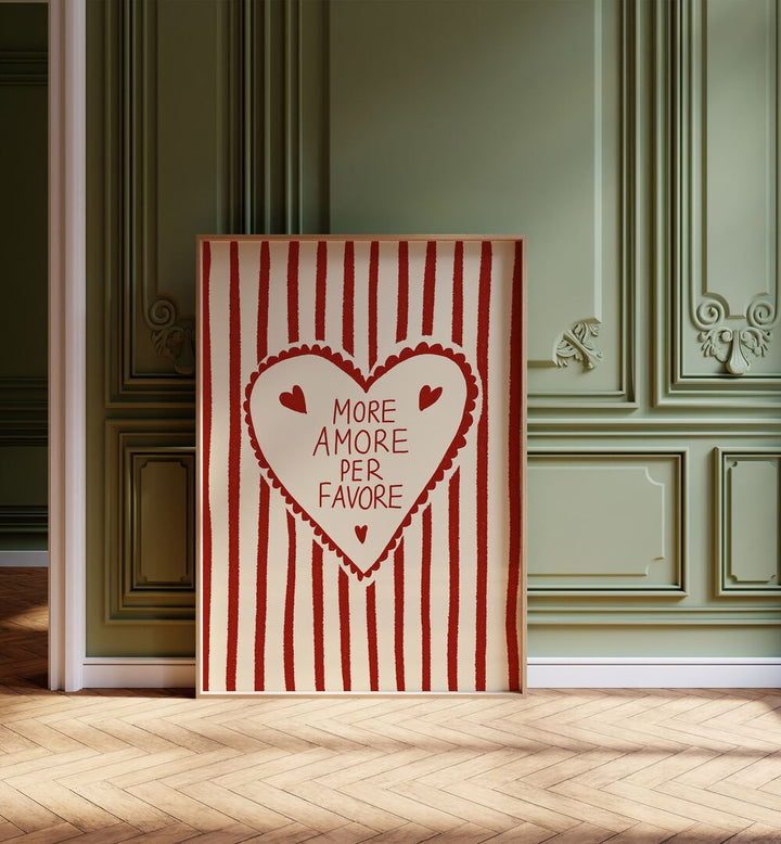 Charming MORE AMORE, KITCHEN ART PRINTS by Studio Dolci add a delightful touch to any culinary space.