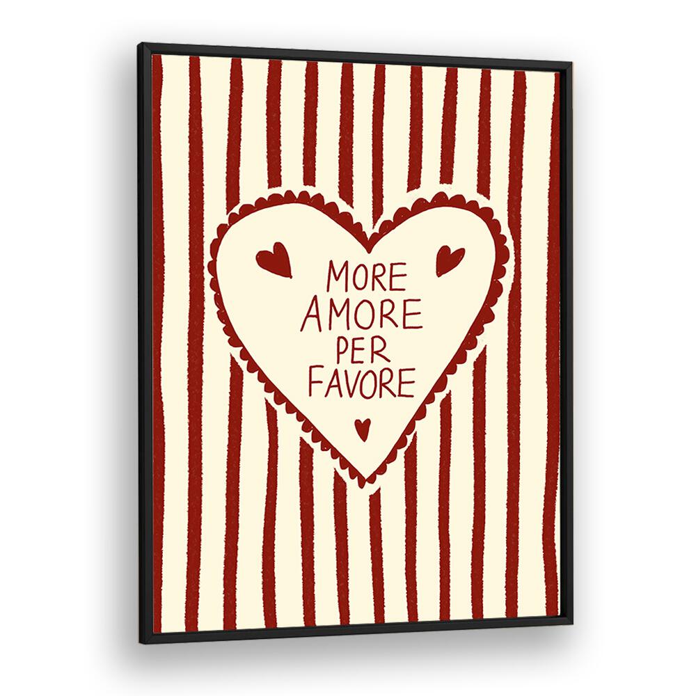 Charming MORE AMORE, KITCHEN ART PRINTS by Studio Dolci, perfect for adding love to your culinary space.