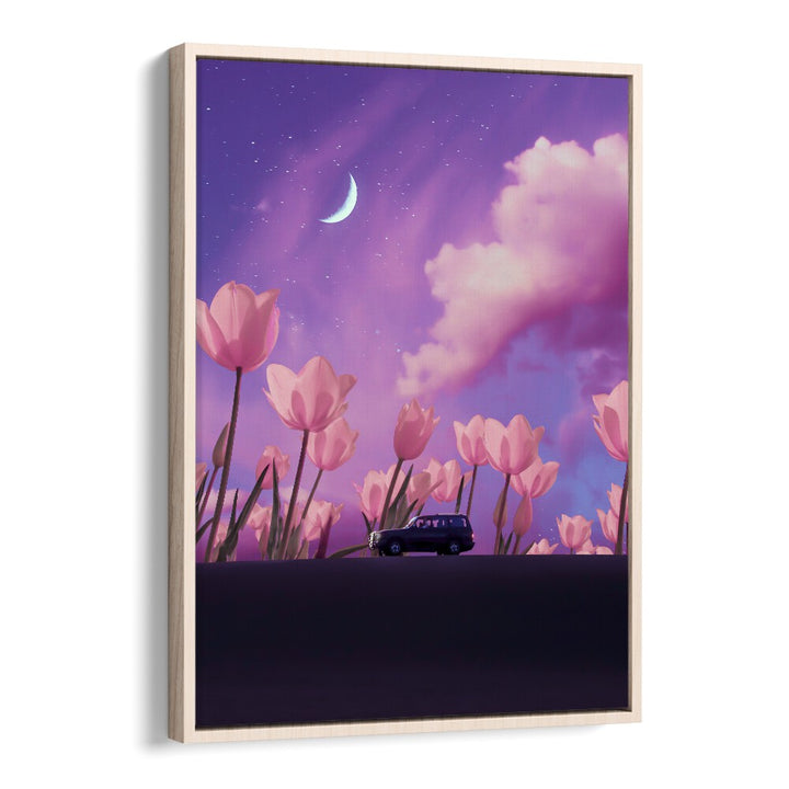 Explore the vibrant world of MYSTICAL JOURNEY, SURREAL ART PRINTS by Ritvik Takkar, featuring dreamy floral landscapes.