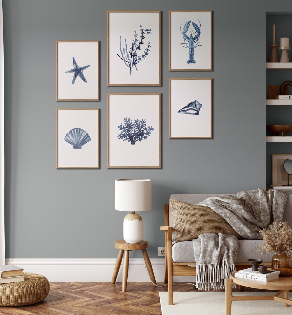 Transform your space with the Nautical Gallery Wall, featuring stunning maritime art perfect for gallery walls.