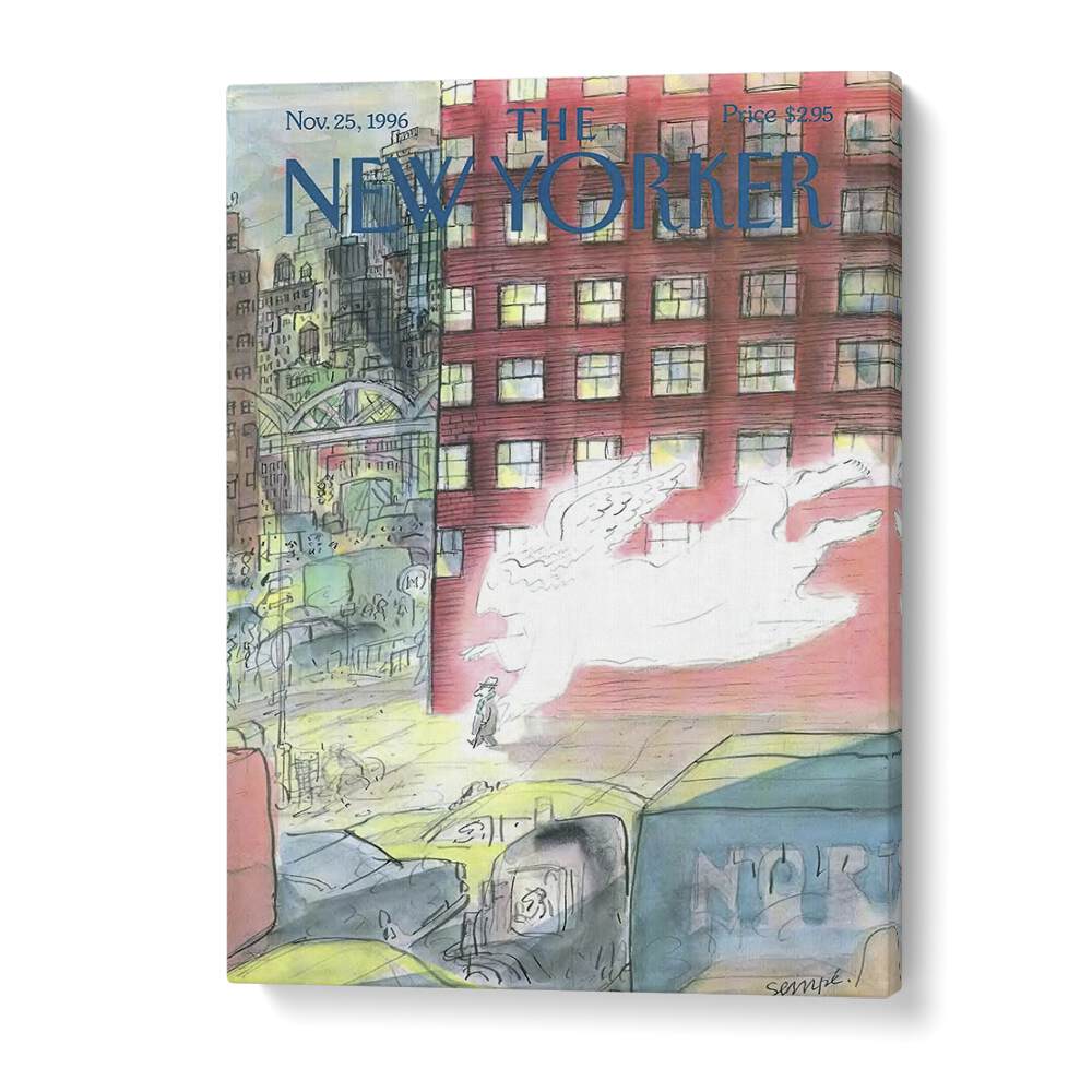 New Yorker Magazine Poster - 1996 Issue II Artwork in Gallery Wrap
