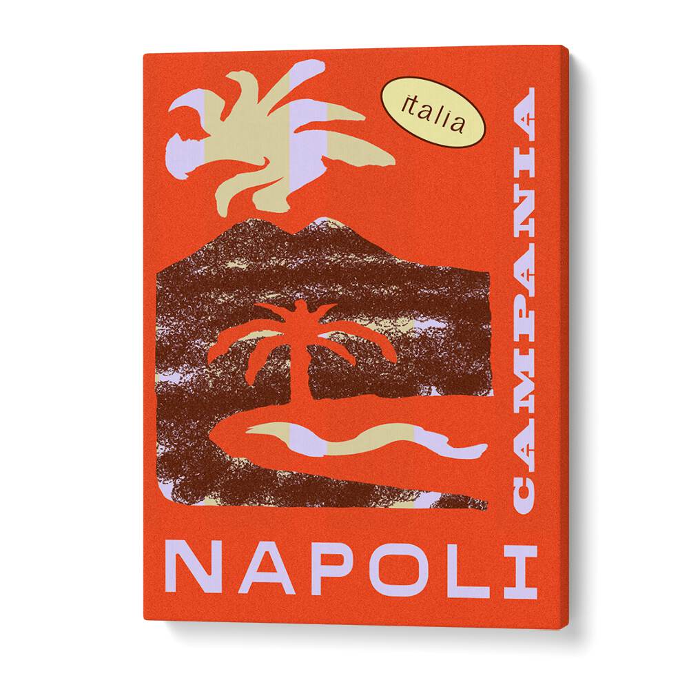 Bright NAPOLI, VINTAGE TRAVEL POSTERS showcasing Italy's charm, perfect for enhancing your living space with elegance.